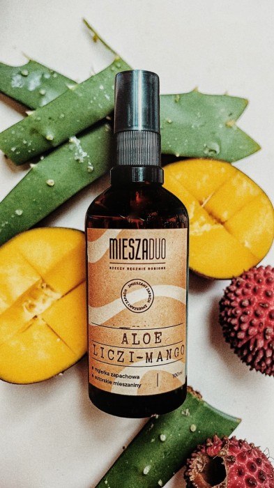 ALOE LICZI-MANGO - Mgiełka zapachowa do pościeli i wnętrza 100ml