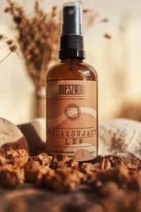 RELAKSUJACY LEN - Mgiełka zapachowa do pościeli i wnętrza 100ml